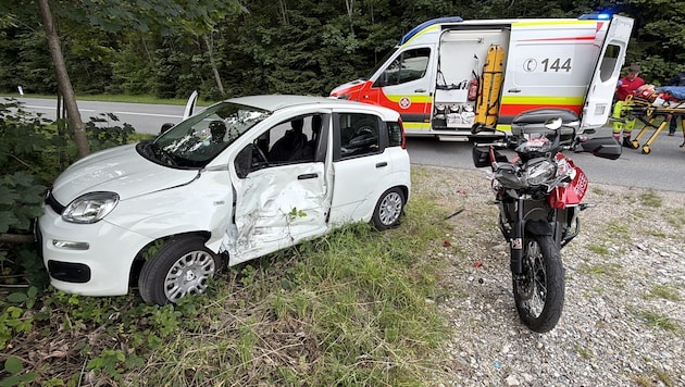 Sowohl der Motorradlenker als auch die Lenkerin des Pkw wurden verletzt.