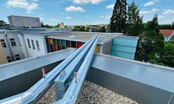 Eine Kälteleitung zum Stationstrakt im LKH in Fürstenfeld