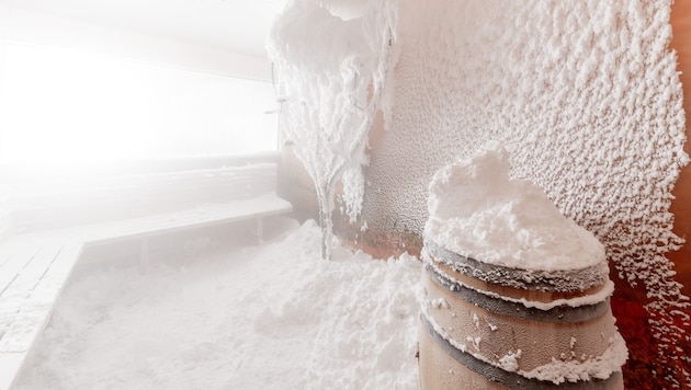 Eisige Flucht vor der Hitze. Im SnowRoom des Avita sorgen Schnee und Temperaturen bis zu minus ...