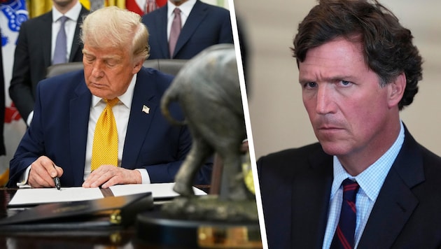 Carlsons Karriereweg ist eng mit dem US-Präsidenten verknüpft. Vor allem während Trumps erster ...