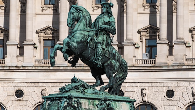 Die Prinz-Eugen-Statue vor der Hofburg: Cyberkriminelle haben nun einen Computervirus nach dem ...