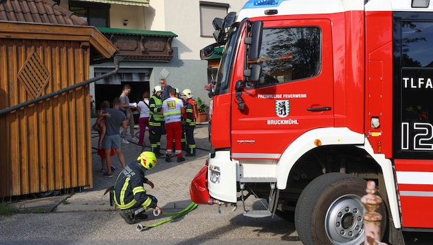 Vier Feuerwehren rückten zu dem Brand an.