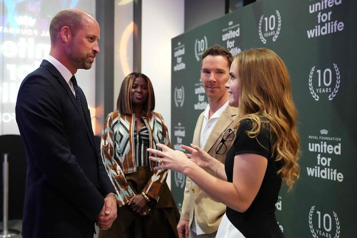 Gemeinsam für den Naturschutz: Prinz William trifft in London auf Emma Watson, Benedict ...