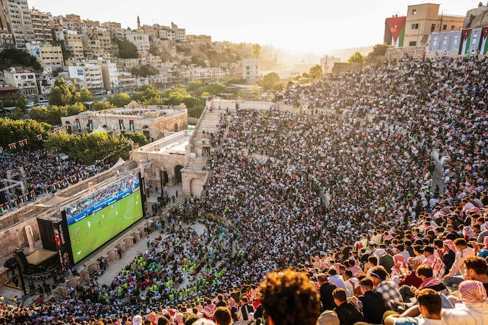 Amman veranstaltete ein Public Viewing für die Fans.