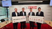Herwig Draxler, Jürgen Mandl, Daniel Fellner, Martin Gruber (vl) präsentierten. Ergebnisse