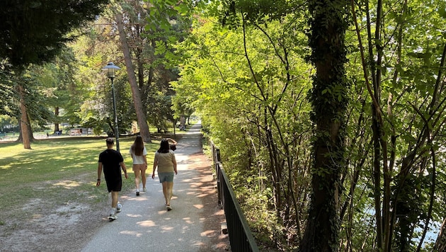 Der Englische Garten nahe dem Congress erhält eine „terrassierte Ufergestaltung“ mit drei ...