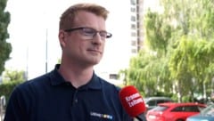 Meteorologe Nikolas Zimmermann vom Wetterdienst UBIMET im krone.tv-Interview.