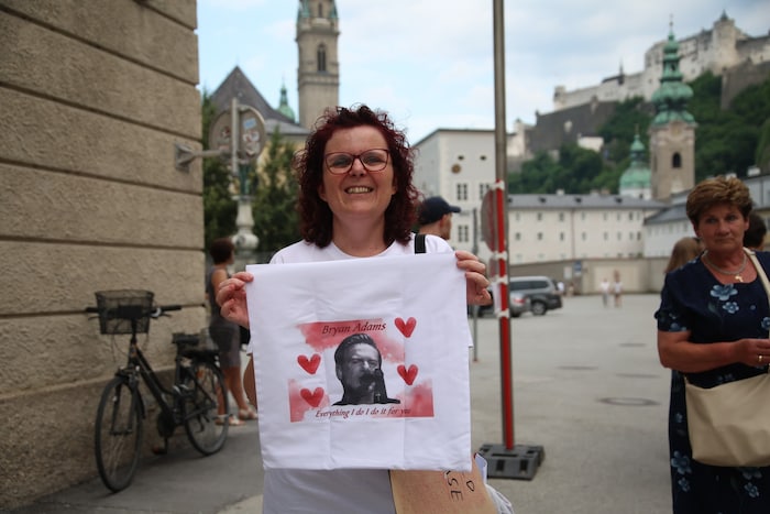 Maria Grafeneder bastelte für ihr Idol extra einen Polster.