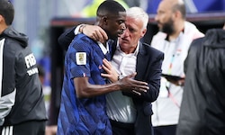 Didier Deschamps mit Weltfußballer Ousmane Dembele