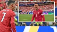 Cristiano Ronaldo musste nach Schlusspfiff etwas loswerden.