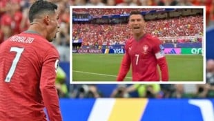 Cristiano Ronaldo musste nach Schlusspfiff etwas loswerden.