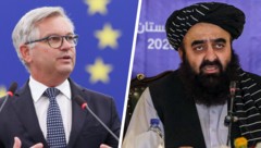 EU-Migrationskommissar Magnus Brunner verteidigt ein Treffen mit einer Delegation, die die ...