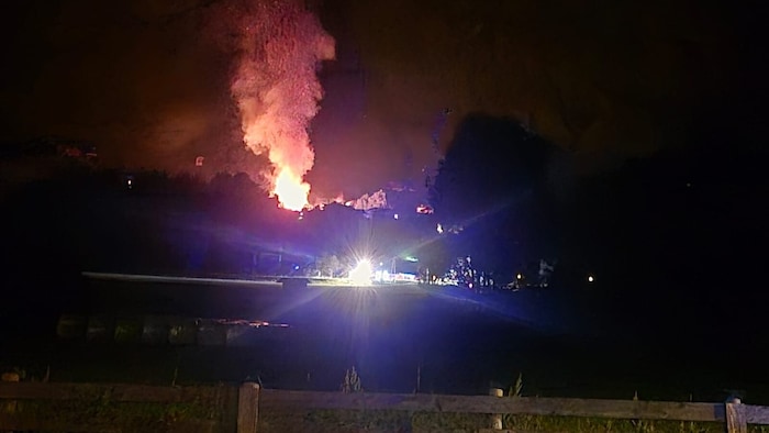 Fünf Feuerwehren standen im Einsatz.