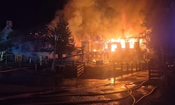 Kurz nach 2 Uhr brach das Feuer in der Nacht auf Mittwoch aus.