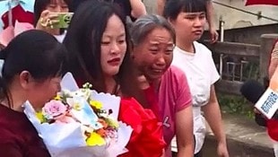 Liu Xiuhong sah nach mehr als zwei Jahrzehnten ihre leibliche Familie wieder. 