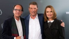 Manfred Bockelmann mit seinem Bruder Udo Jürgens und seiner Nichte Jenny Jürgens