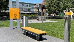 Ein Trinkbrunnen zur Abkühlung.