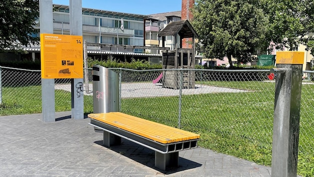 Ein Trinkbrunnen zur Abkühlung.