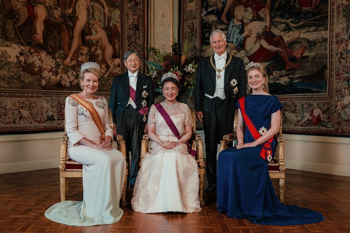 Kronprinzessin Elisabeth mit dem Königs- und dem Kaiserpaar.