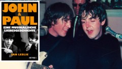 Komplizierte Beziehung: John Lennon und Paul McCartney bei einer spontanen Jam-Session 1965 in ...