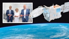 Eröffneten Space Factory für innovative Raumfahrtunternehmen in Schwechat: Johanna Mikl-Leitner ...