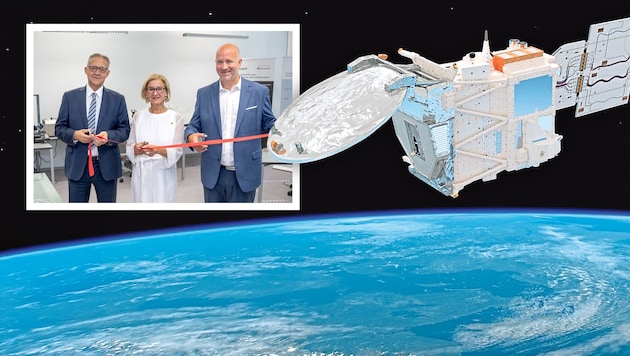 Eröffneten Space Factory für innovative Raumfahrtunternehmen in Schwechat: Johanna Mikl-Leitner ...