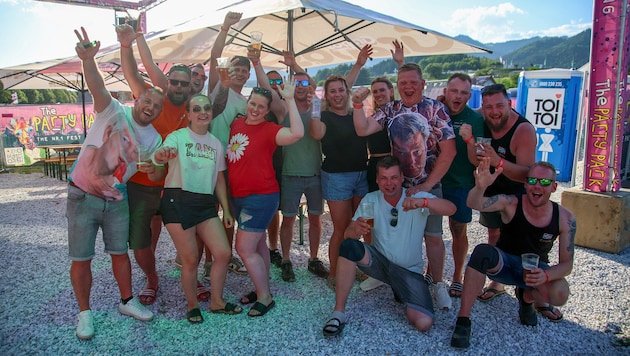Bei heißen Tagen in Spielberg ist auch beim Feiern Vorsicht geboten.