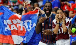 Großer Jubel bei den Haiti-Fans im Stadion. 
