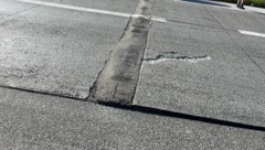 Die Betonplatten auf der Westautobahn haben sich aufgewölbt.