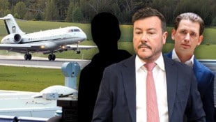 Im Signa-Jet in den arabischen Raum: René Benko suchte mit seinem Büroleiter und Ex-Kanzler ...