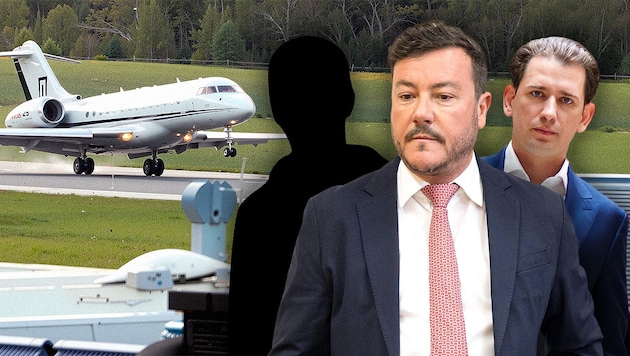 Im Signa-Jet in den arabischen Raum: René Benko suchte mit seinem Büroleiter und Ex-Kanzler ...
