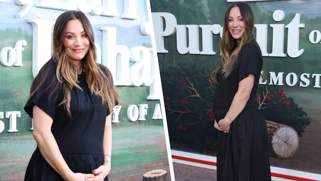 Großer Auftritt für die schwangere Schauspielerin! Bei einem aktuellen Red-Carpet-Event zog „The ...