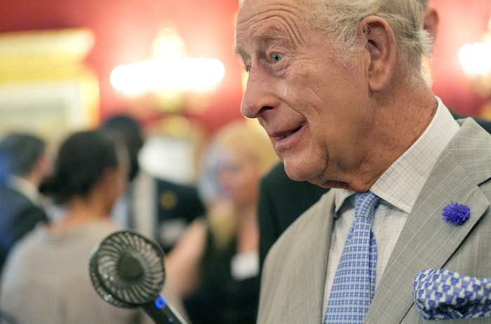 Trotz Krebserkrankung absolvierte der 76-jährige Monarch seinen Termin im Anzug.