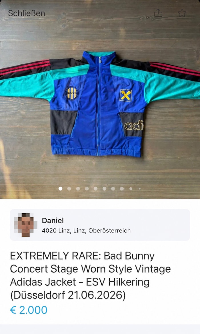 Die ESV-Hilkering-Jacke wird aktuell für 2000 Euro angeboten.