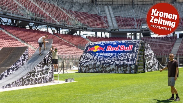 Das Wörthersee Stadion verwandelt sich gerade in eine gigantische Freestyle-Arena. Felix ...