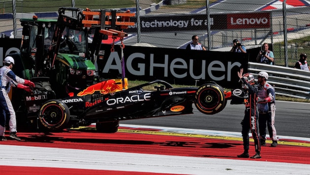2025 endete das Rennen von Max Verstappen in Spielberg vorzeitig.