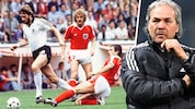Algeriens Rabah Madjer sah 1982 im Fernsehen fassungslos zu, wie Manfred Kaltz (D), Walter ...