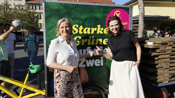 Judith Schwentner (links) und Alma Zadic.