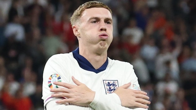 Ein Bild aus besseren Tagen: Cole Palmer im englischen Teamdress beim EM-Finale 2024.