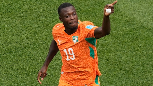 Nicolas Pepe brachte die Elfenbeinküste gegen Curacao in Führung.