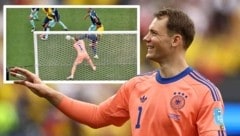 Manuel Neuer scheint die Frage nach (s)einer möglichen (Mit-)Schuld am Gegentreffer zum 1:2 nur ...