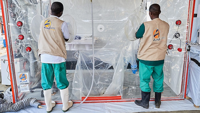 Ein Behandlungszentrum der Hilfsorganisation Alliance for Medical Action in Rwampara in der ...