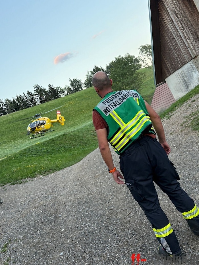 Auch der Rettungshubschrauber kam zum Einsatz.