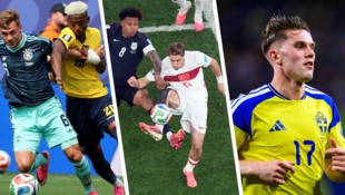 Deutschland blamiert sich gegen Ecuador (li.), die USA verliert gegen die Türkei (Mitte), ...