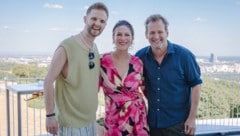 In Feierlaune: Herby Stanonik, Selina Graf, Andreas Ferner.