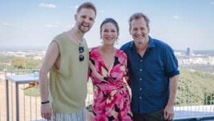 In Feierlaune: Herby Stanonik, Selina Graf, Andreas Ferner.