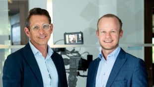Dieter Bitschnau (Geschäftsführer Clavis) und Mathias Kasseroler (Geschäftsführer Medienzoo)