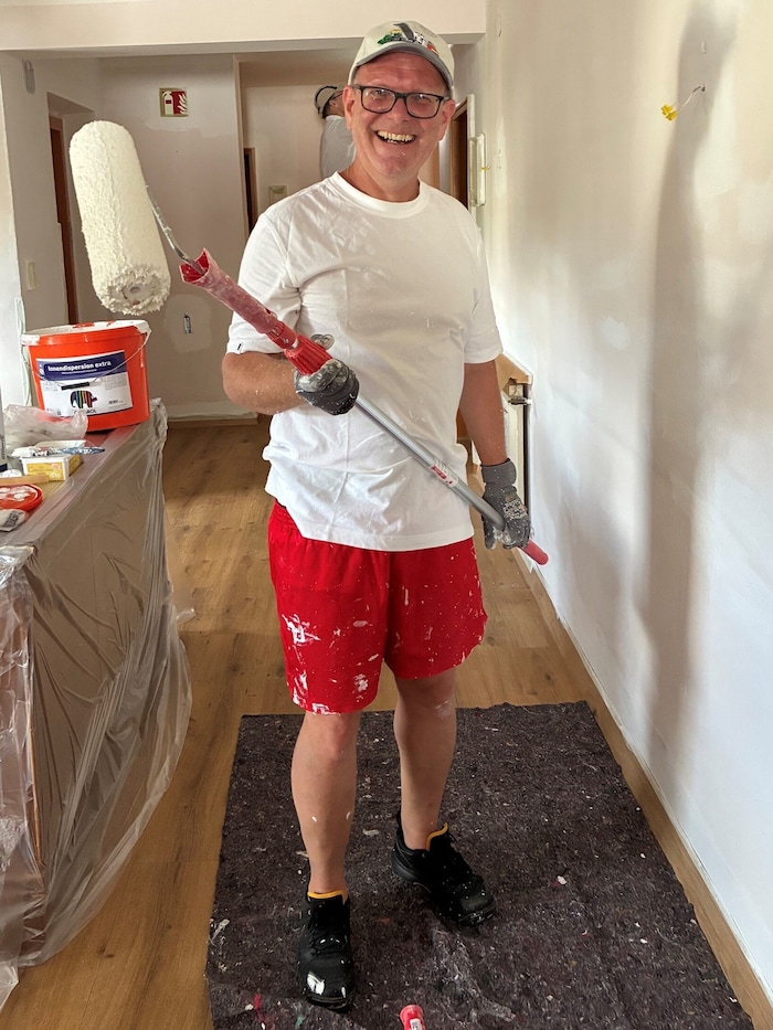 Die Mitarbeiter hatten Spaß bei der Arbeit.