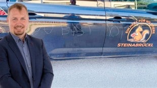 Eine dramatische Botschaft für Peter Werbik ritzten Unbekannte in dessen Auto. Der Ortspolitiker ...