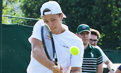 Joel Schwärzler war zu Wochenbeginn noch in der Wimbledon-Quali engagiert.